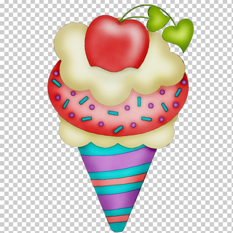 Ice Cream PNG, Clipart, Cone, Cream, Fruit, Geometry, Heart Free PNG Download