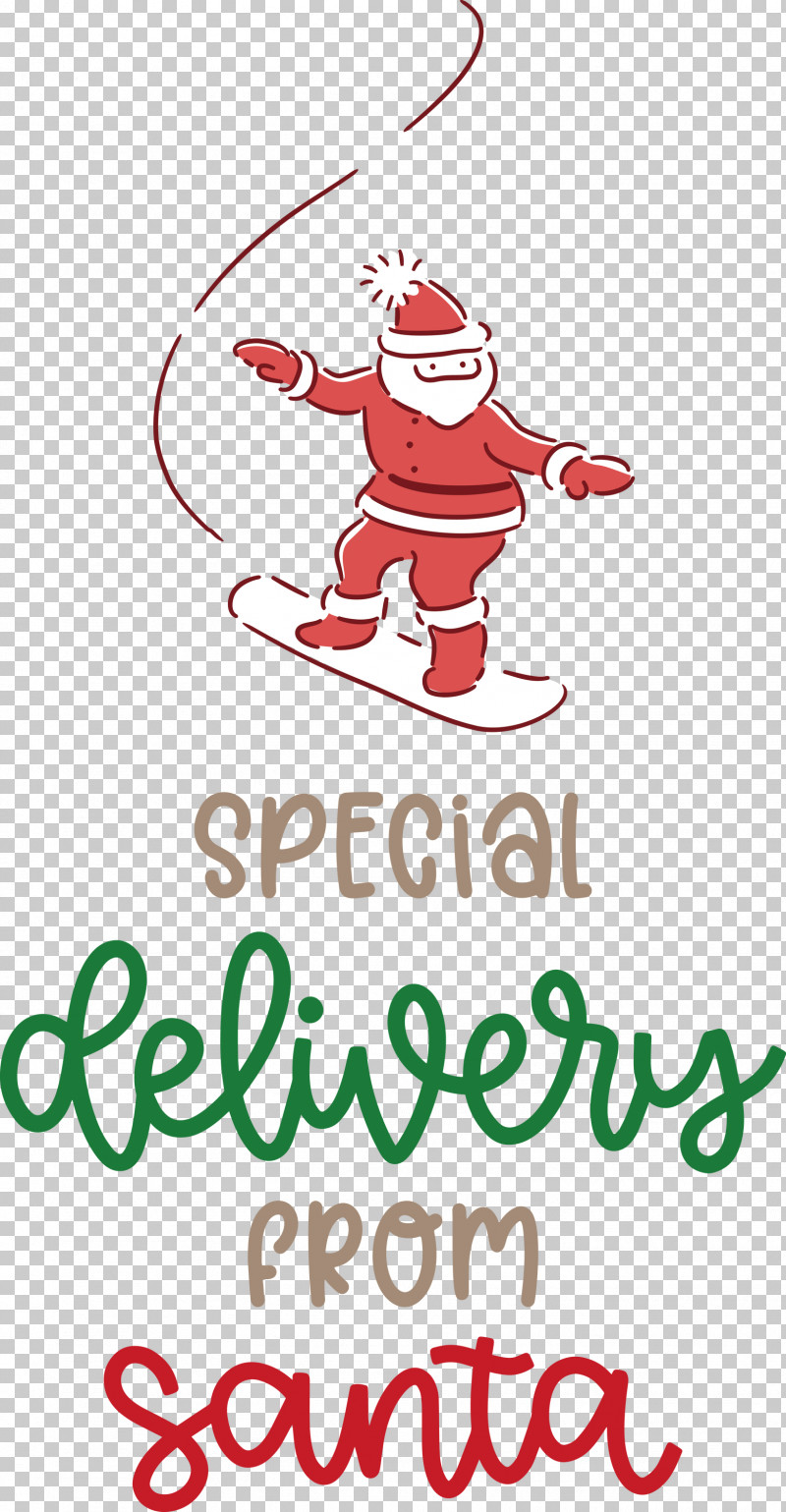 Special Delivery From Santa Santa Christmas PNG, Clipart, Character, Christmas, Christmas Day, Geometry, Happiness Free PNG Download