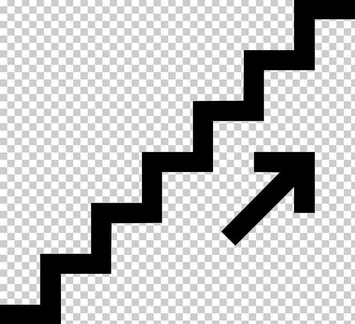 Computer Icons Stairs Elevator PNG, Clipart, Angle, Black, Black And White, Brand, Building Free PNG Download