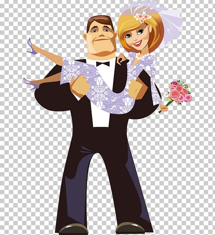 Bridegroom Cartoon Drawing Wedding PNG, Clipart, Bride, Fictional Character, Flowers, Girl, Hand Free PNG Download