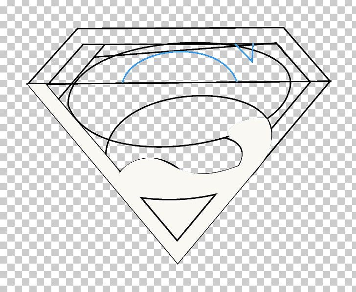 Superman Logo Drawing Line Art Sketch PNG, Clipart, Angle, Area, Art, Artwork, Black And White Free PNG Download