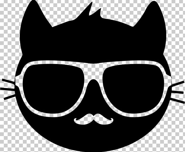 Cat Sunglasses PNG, Clipart, Animals, Autocad Dxf, Black, Black And White, Carnivoran Free PNG Download