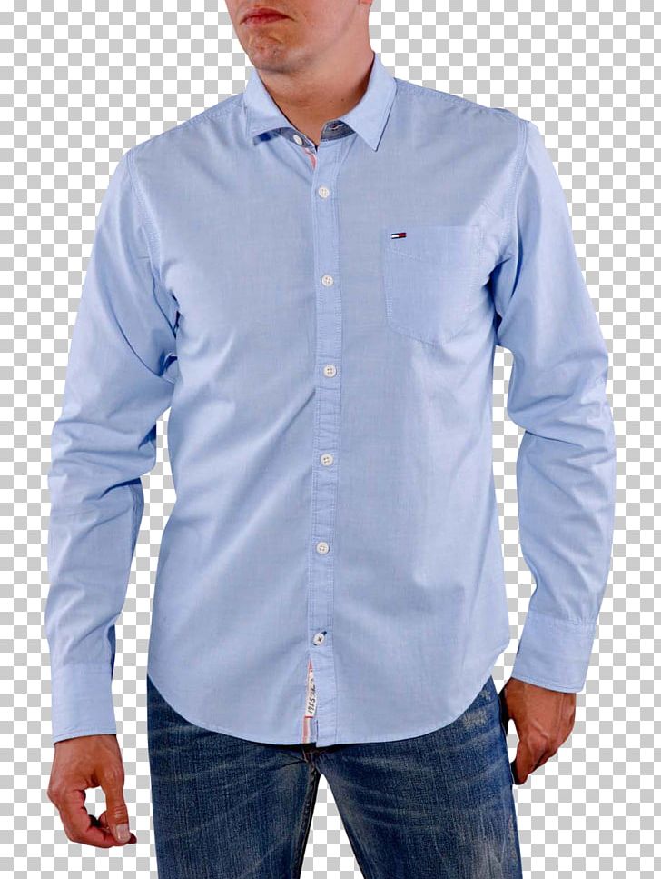 Dress Shirt End-on-end Jeans Blue PNG, Clipart, Blue, Button, Cargo, Clothing, Collar Free PNG Download
