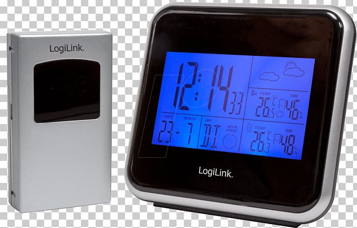 Weather Station Wireless Z-Wave LogiLink DiscoLady Black PNG, Clipart, Bluetooth, Bluetooth Low Energy, Cordless, Electronics, Hardware Free PNG Download
