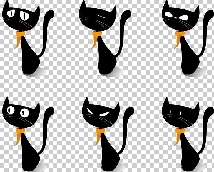 Black Cat Drawing PNG, Clipart, Animal, Animals, Beak, Bird, Cartoon Free PNG Download