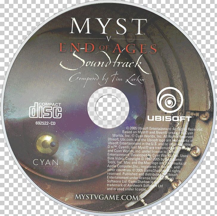 Myst V: End Of Ages Compact Disc Soundtrack Album PNG, Clipart, Album, Art, Compact Disc, Data Storage Device, Disk Image Free PNG Download