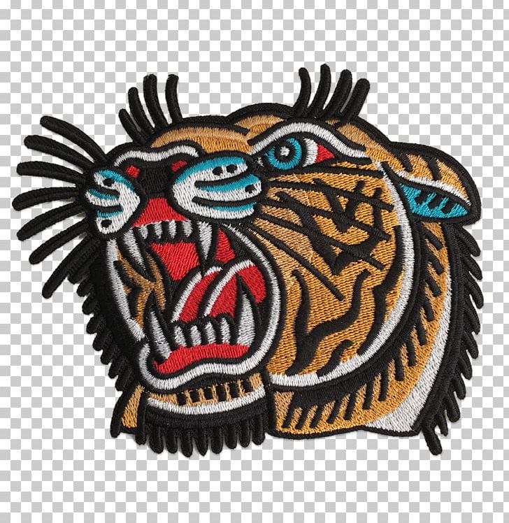 Embroidered Patch Iron-on Embroidery Bengal Tiger PNG, Clipart, Bengal Tiger, Big Cats, Carnivoran, Chenille Fabric, Embroidered Patch Free PNG Download
