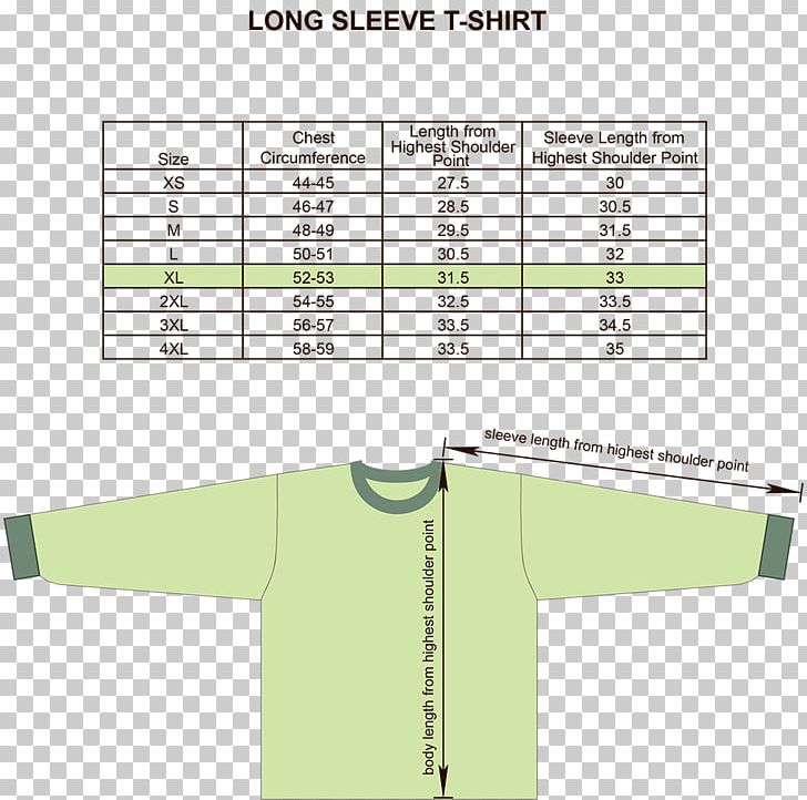 Long-sleeved T-shirt Hoodie Clothing Sizes PNG, Clipart, Angle, Area, Chart, Clothing, Clothing Sizes Free PNG Download