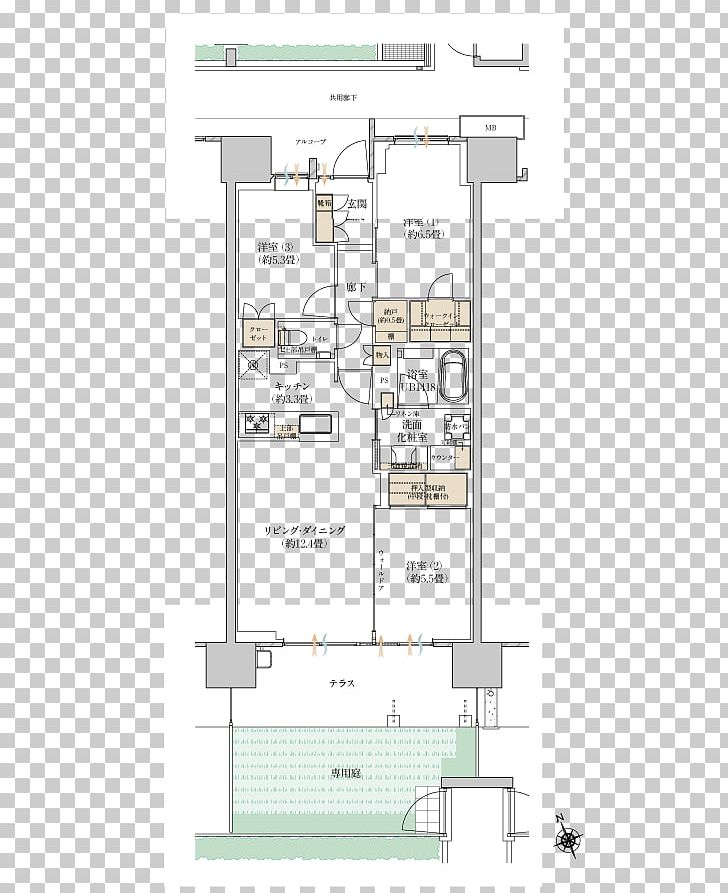 House Plan プラウド湘南藤沢 Floor Plan Fujisawa Station Real Estate PNG, Clipart, Angle, Area, Condominium, Daylighting, Diagram Free PNG Download