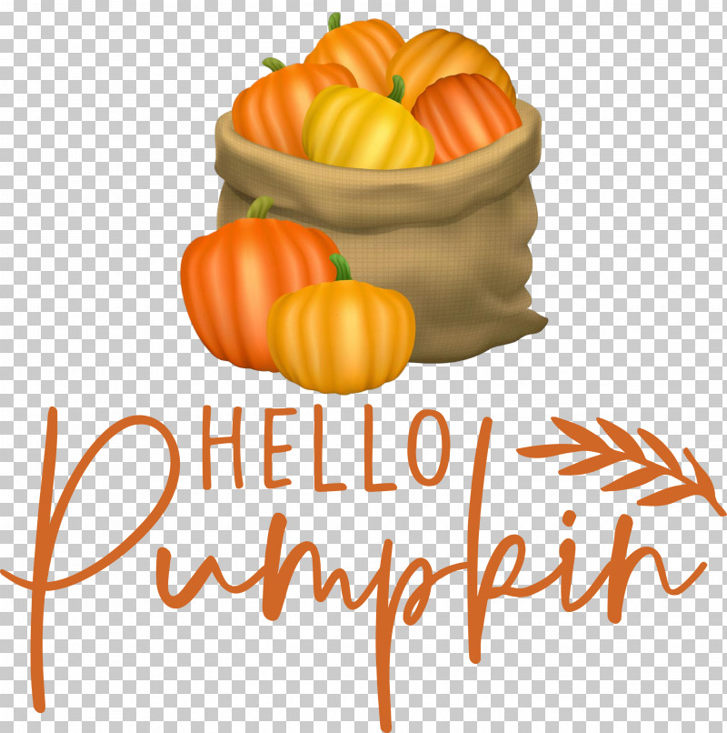 Hello Pumpkin Autumn Thanksgiving PNG, Clipart, Autumn, Fruit, Grain Bag, Pie, Potato Free PNG Download