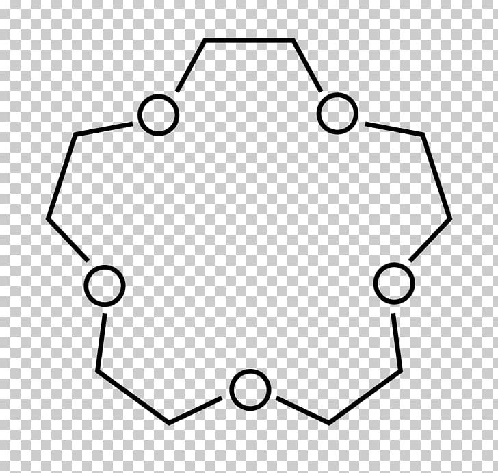 Crown Ether 15-Crown-5 18-Crown-6 Cyclic Compound PNG, Clipart, 18crown6, Angle, Area, Black And White, Chelation Free PNG Download