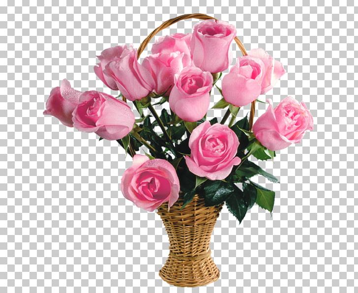 Rose Flower Bouquet Pink Basket PNG, Clipart, Artificial Flower, Basket, Blue, Cut Flowers, Floral Design Free PNG Download