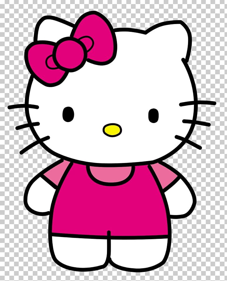 Hello Kitty Cartoon PNG, Clipart, Area, Black And White, Character, Cheek, Desktop Wallpaper Free PNG Download