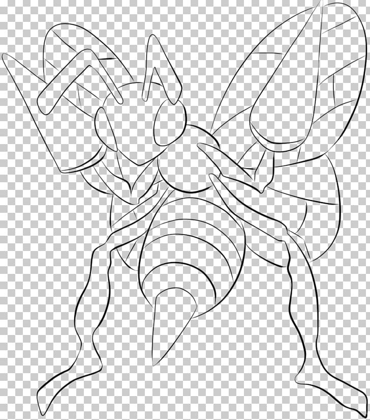 Beedrill Pokémon Weedle Coloring Book Pikachu PNG, Clipart, Angle, Artwork, Beedrill, Bee Line Art, Black And White Free PNG Download