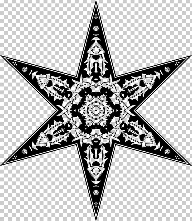 Star Polygons In Art And Culture Five-pointed Star PNG, Clipart, Black And White, Fivepointed Star, Flag Of Chicago, Hexagram, Line Free PNG Download
