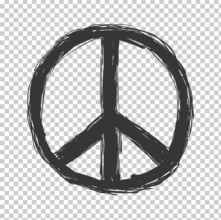 Peace Symbols Illustration PNG, Clipart, Black And White, Circle, Circle Icon, Drawing, Hippie Free PNG Download