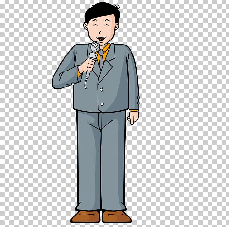 Microphone Cartoon Illustration PNG, Clipart, Adobe Illustrator, Business Man, Electronics, Encapsulated Postscript, Man Silhouette Free PNG Download