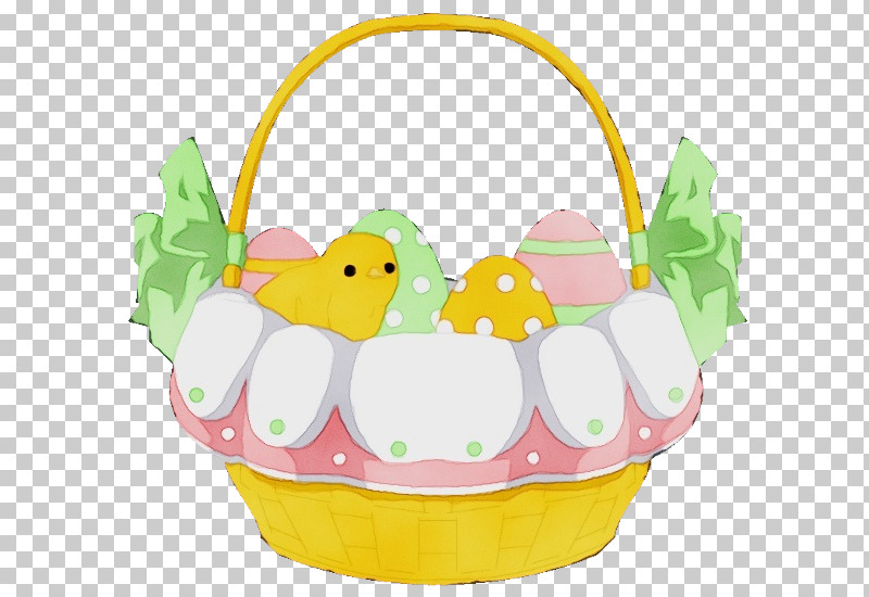 Yellow Easter Storage Basket Basket Gift Basket PNG, Clipart, Baking Cup, Basket, Easter, Gift Basket, Home Accessories Free PNG Download
