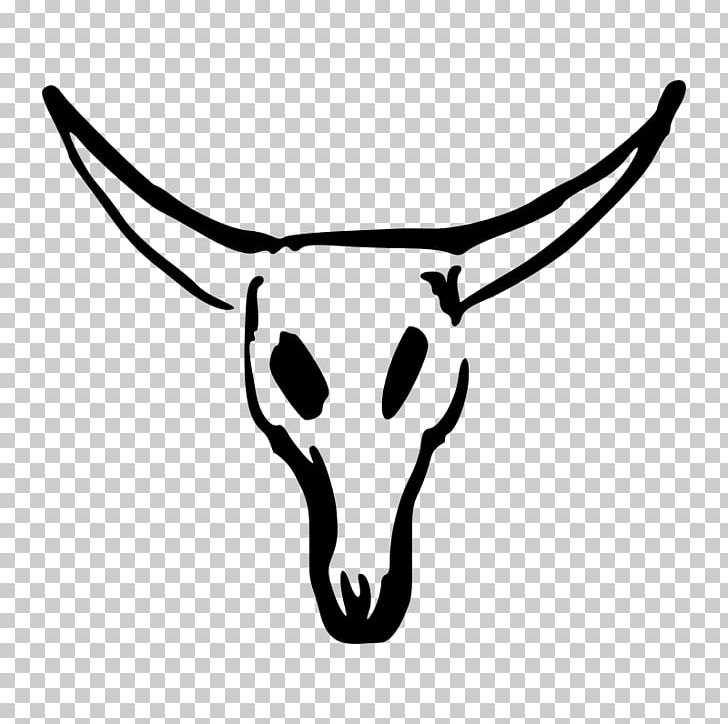 Texas Longhorn Skull PNG, Clipart, Black And White, Bone, Bull, Cattle, Cattle Like Mammal Free PNG Download