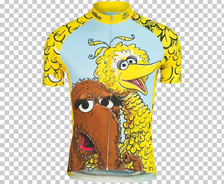 Big Bird T-shirt Mr. Snuffleupagus Cycling Jersey PNG, Clipart, Bicycle, Big Bird, Clothing, Cycling, Cycling Jersey Free PNG Download