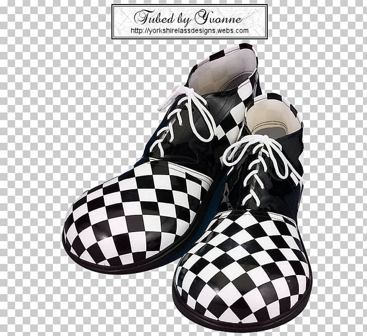 Clown Shoe T-shirt Black And White Costume PNG, Clipart, Art, Black And White, Black Tie, Brand, Checkerboard Free PNG Download