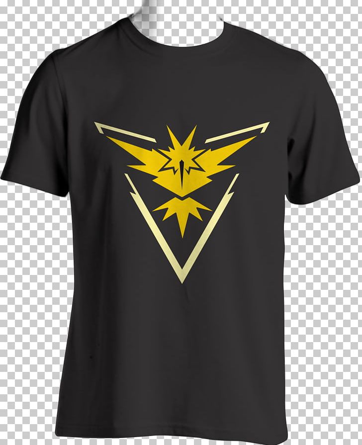 Pokémon GO Pokémon Yellow T-shirt Moltres Video Game PNG, Clipart, Active Shirt, Angle, Articuno, Black, Brand Free PNG Download