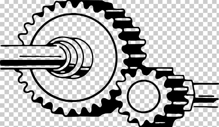 Gear Transmission PNG, Clipart, Bicycle Drivetrain Part, Bicycle Drivetrain Systems, Bicycle Part, Black And White, Circle Free PNG Download