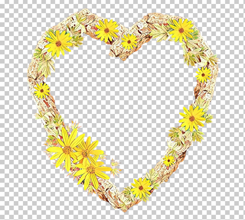 Yellow Heart Lei Flower Plant PNG, Clipart, Cut Flowers, Flower, Heart, Lei, Plant Free PNG Download