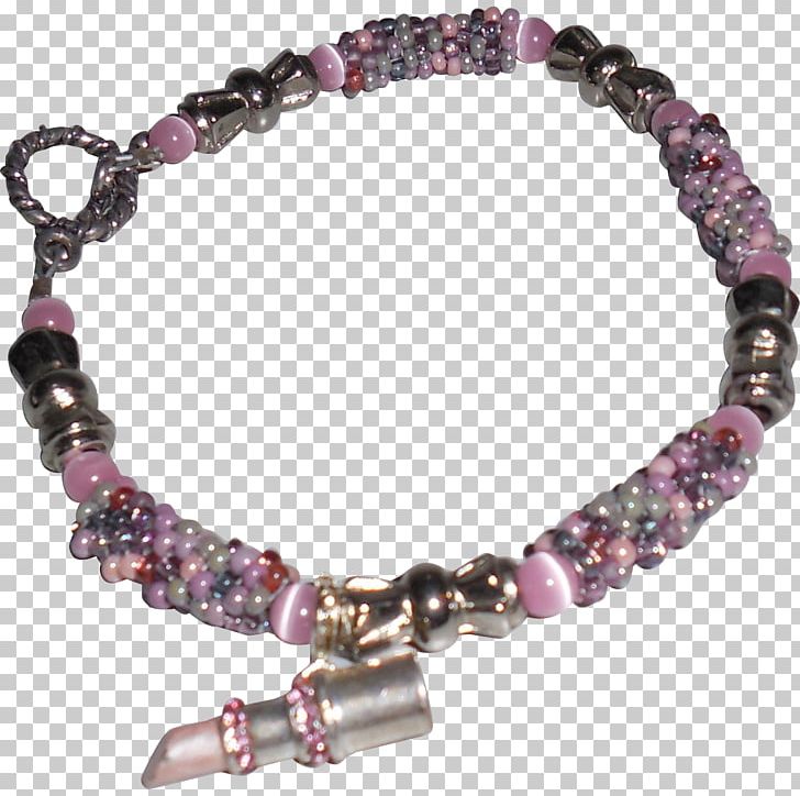 Amethyst Seed Bead Bracelet Necklace PNG, Clipart, Amethyst, Bead, Bracelet, Breast Cancer, Cancer Free PNG Download