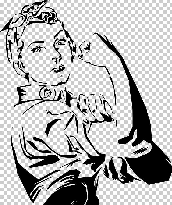Rosie The Riveter We Can Do It! Drawing Coloring Book PNG, Clipart, Arm, Art, Art Museum, Artwork, Black Free PNG Download
