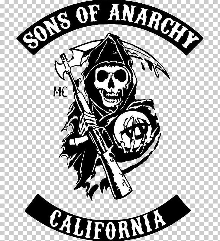 Jax Teller Logo Decal Art PNG, Clipart, Area, Art, Black And White, Brand, Decal Free PNG Download