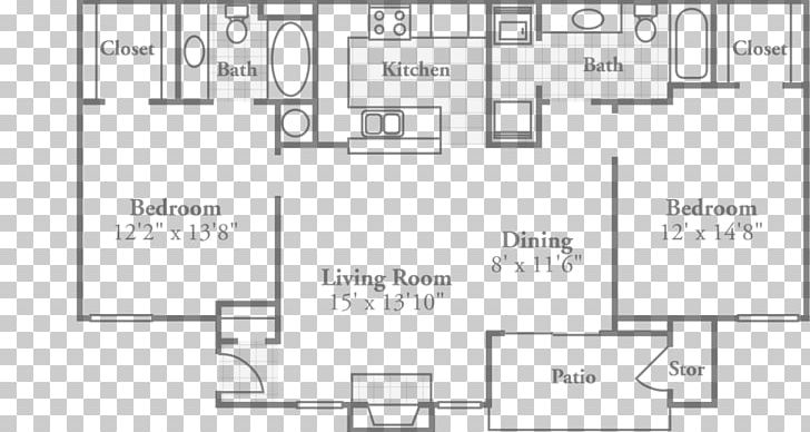 House Plan Floor Plan Living Room Dining Room PNG, Clipart, Angle, Area, Bathroom, Bedroom, Black And White Free PNG Download