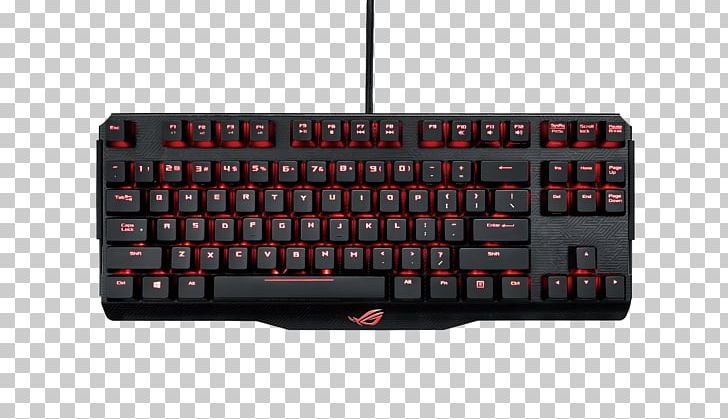 Computer Keyboard Asus Cherry Republic Of Gamers Gaming Keypad PNG, Clipart,  Free PNG Download