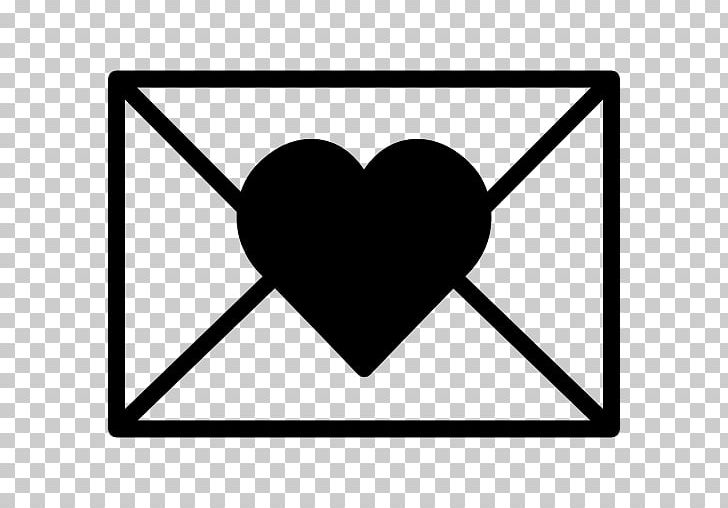 Computer Icons Love Letter PNG, Clipart, Angle, Area, Black, Black And White, Black Heart Free PNG Download