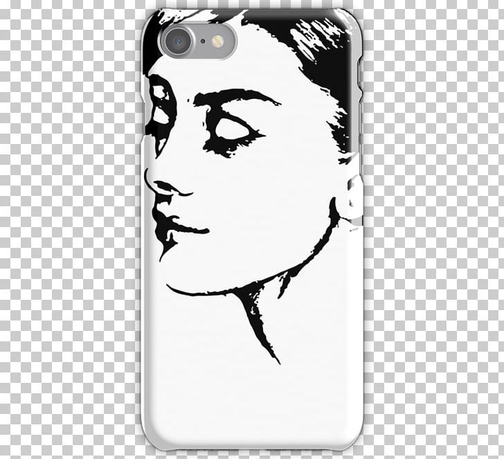 White Mobile Phone Accessories Character PNG, Clipart, Art, Audrey Hepburn, Black, Black And White, Character Free PNG Download