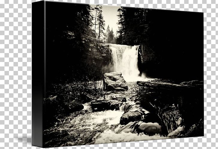 Waterfall Water Resources Stock Photography Frames PNG, Clipart, Black And White, Landscape, Monochrome, Monochrome Photography, Nature Free PNG Download