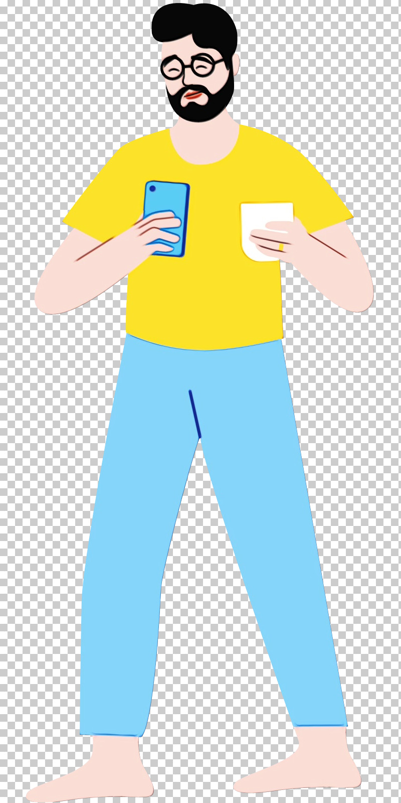 T-shirt Sleeve Cartoon Yellow Costume PNG, Clipart, Cartoon, Costume, Paint, Posture, Sleeve Free PNG Download