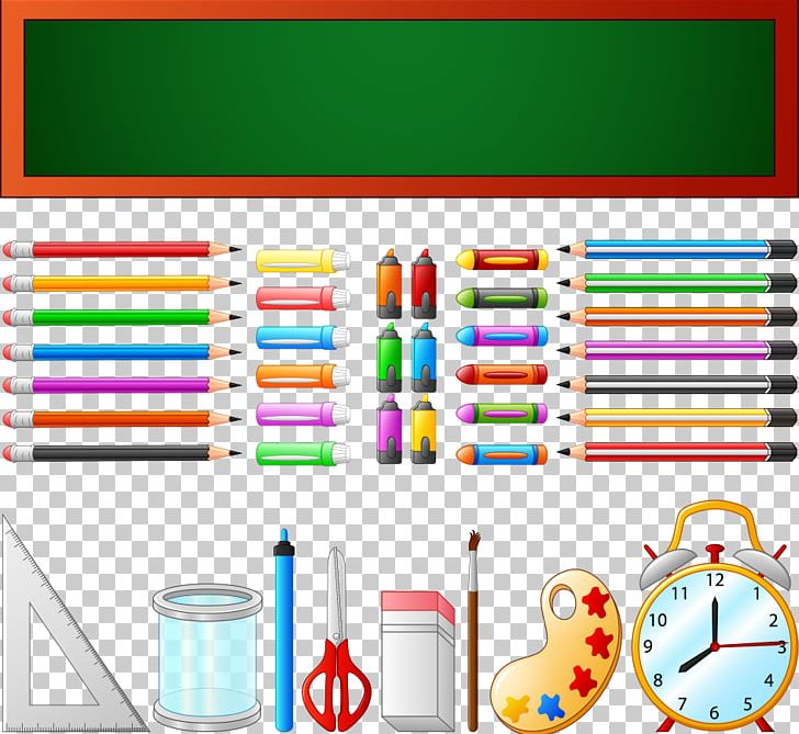 School Supplies Graphic Design Learning PNG, Clipart, Back To School, Blackboard, Brush, Classroom, Color Free PNG Download