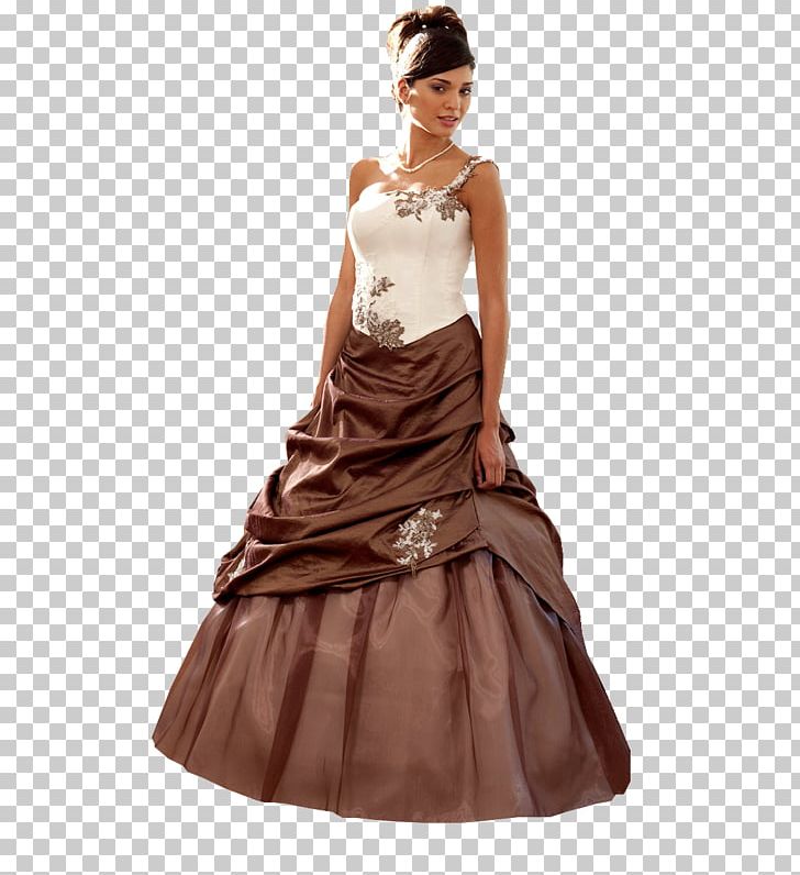 Wedding Dress Cocktail Dress Bride Marriage PNG, Clipart, Bridal Clothing, Bridal Party Dress, Bride, Brown, Clothing Free PNG Download