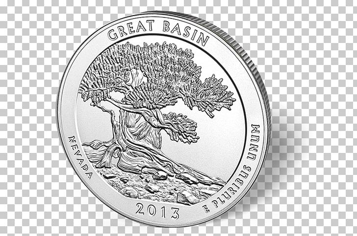 Great Basin National Park America The Beautiful Silver Bullion Coins Quarter PNG, Clipart, America, Basin, Black And White, Bullion Coin, Cash Free PNG Download