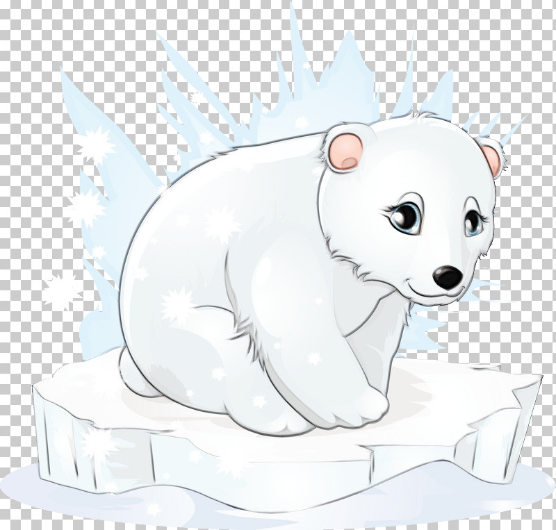 Polar Bear Bear Cartoon Snout Animal Figure PNG, Clipart, Animal Figure, Bear, Cartoon, Paint, Polar Bear Free PNG Download