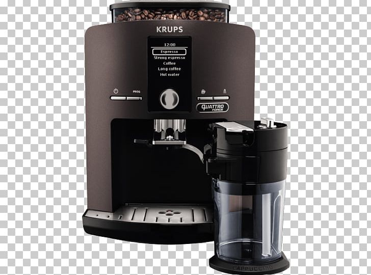 Espresso Coffeemaker Cappuccino Krups Espresseria Automatic EA8050PN PNG, Clipart, Bar, Camera Accessory, Camera Lens, Cappuccino, Coffee Free PNG Download
