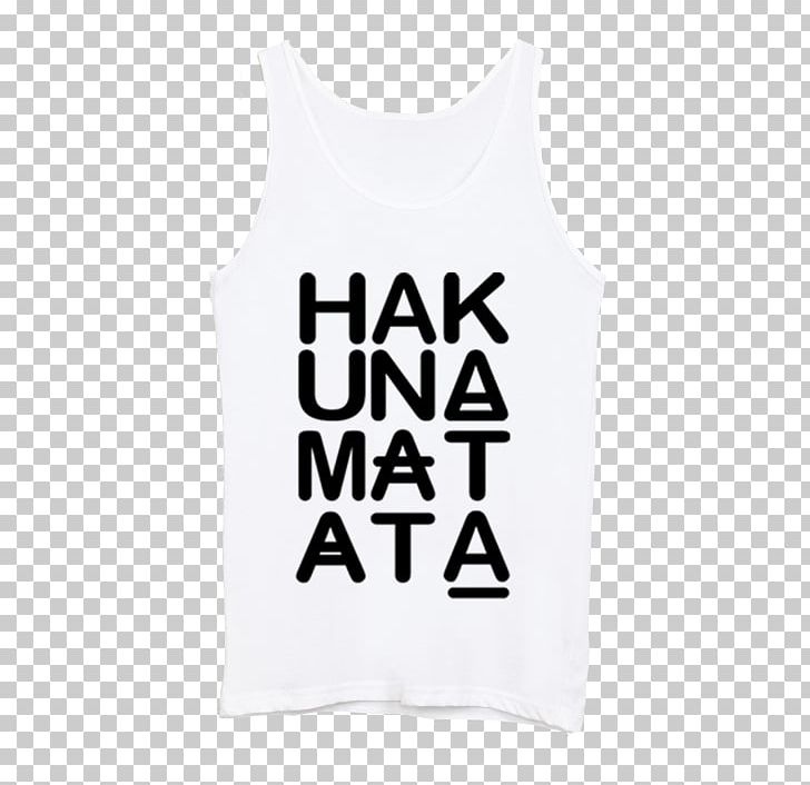 T-shirt Sleeveless Shirt Outerwear Font PNG, Clipart, Active Tank, Black, Brand, Clothing, Hakuna Matata Free PNG Download