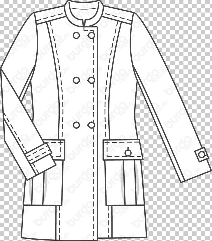 Jacket Burda Style Sewing Magazine Pattern PNG, Clipart, Angle, Black, Black And White, Burda Style, Clothing Free PNG Download