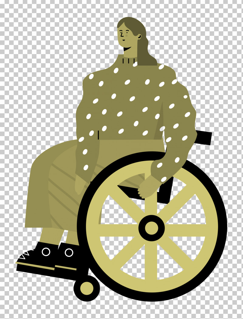 Sitting On Wheelchair Woman Lady PNG, Clipart, Behavior, Cartoon, Human, Lady, Sitting Free PNG Download