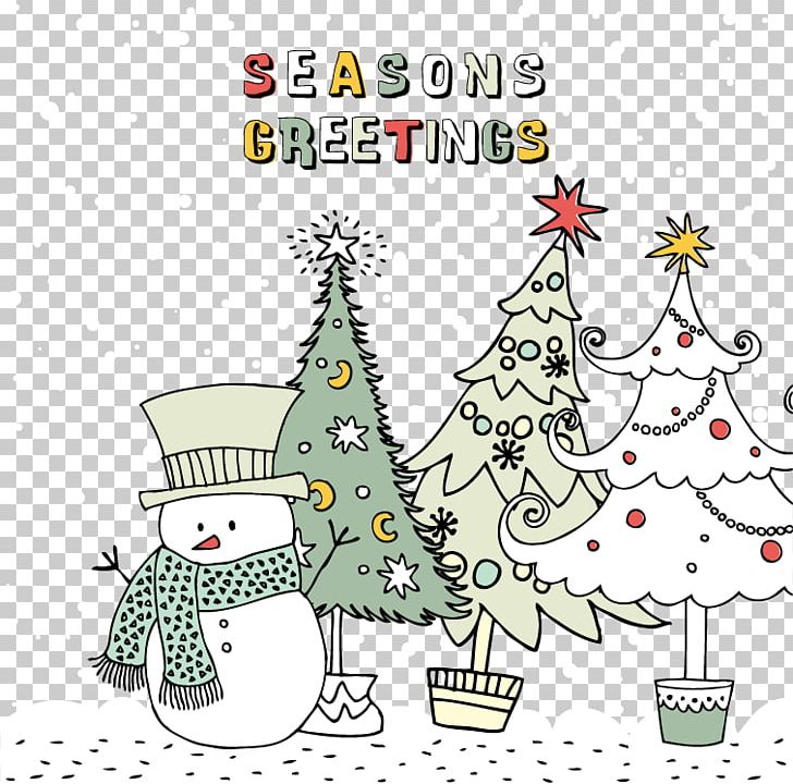Santa Claus Christmas Card Christmas Tree Christmas Decoration PNG, Clipart, Border, Branch, Cartoon, Cartoon Character, Christmas Frame Free PNG Download