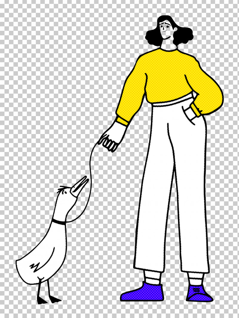 Walking The Duck Talking Duck PNG, Clipart, Cartoon, Fashion, Humour, Joint, Line Art Free PNG Download