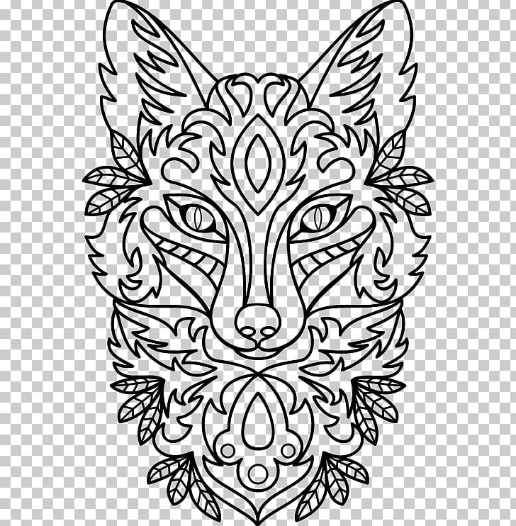 Drawing Line Art Fox PNG, Clipart, Art, Black, Black And White, Carnivoran, Drawing Free PNG Download