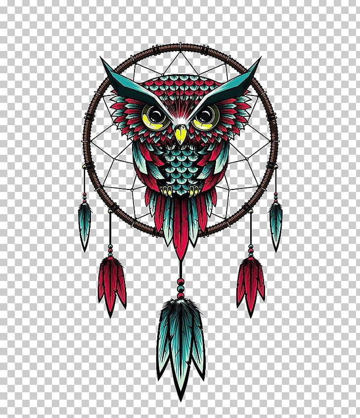 Owl Dreamcatcher T-shirt PNG, Clipart, Beak, Bird, Bird Of Prey, Blackandwhite Owl, China Free PNG Download