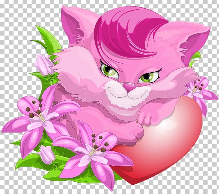 Pink Cat Kitten Illustration PNG, Clipart, Animal, Animals, Carnivoran, Cartoon, Cat Like Mammal Free PNG Download